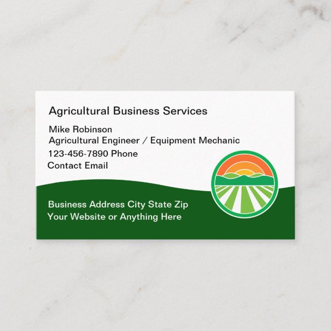 Carte De Visite Services Et Machines Agricoles (Devant)