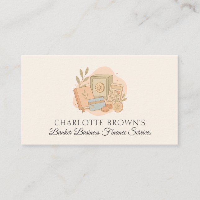 Carte De Visite Services financiers bancaires (Devant)