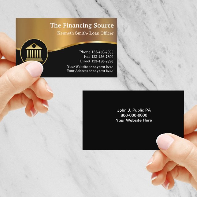 Carte De Visite Services financiers classe (Créateur téléchargé)