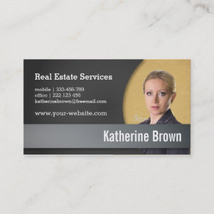 Carte De Visite Services Immobiliers Modernes et Professionnels, P