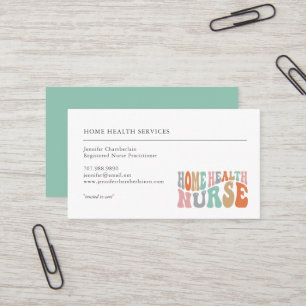Carte De Visite Services infirmiers de santé à domicile Stéthoscop
