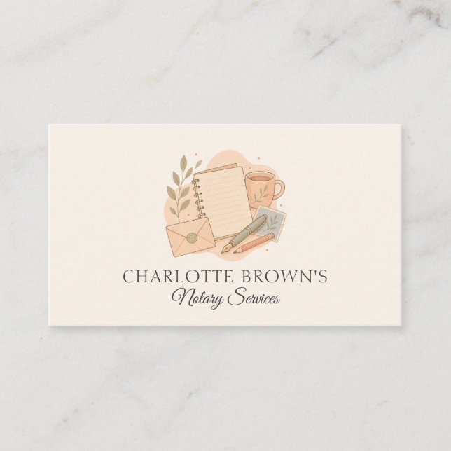 Carte De Visite Services juridiques de notaire public (Devant)