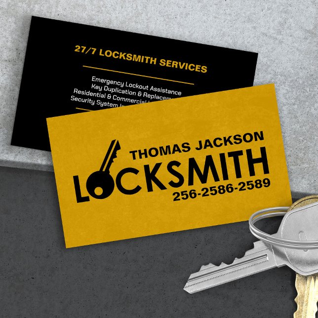 Carte De Visite Services Locksmith (Créateur téléchargé)