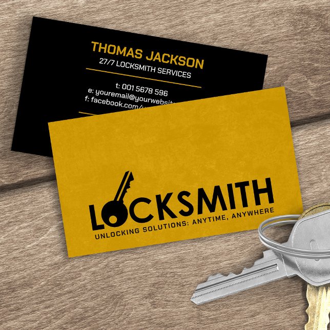 Carte De Visite Services Locksmith (Créateur téléchargé)