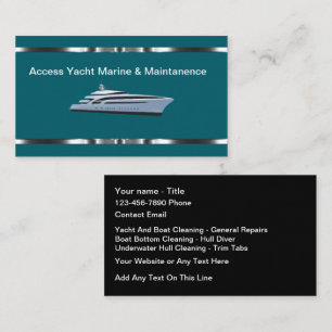 Carte De Visite Services marins de yacht et de bateau de classe