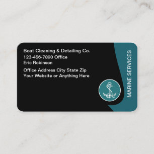 Carte De Visite Services marins modernes cool
