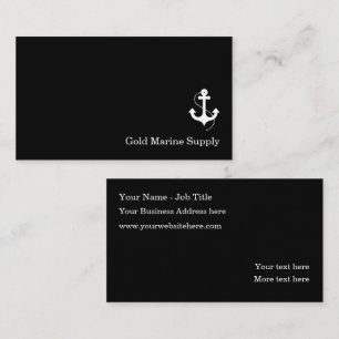 Carte De Visite Services minimalistes d'approvisionnement maritime