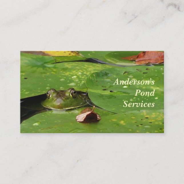 Carte De Visite Services Pond (Devant)