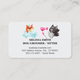 Carte De Visite Services pour animaux   Outils de Toilettage