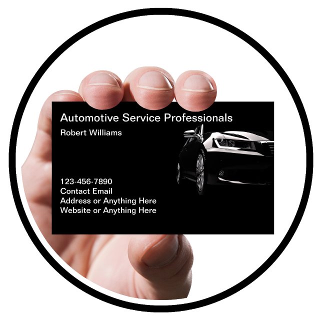 Carte De Visite Services professionnels automobiles (Créateur téléchargé)