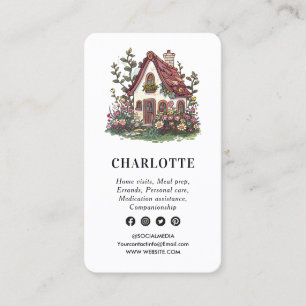 Carte De Visite Services professionnels d'aidants naturels Code QR