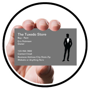 Carte De Visite Services professionnels de location Tuxedo
