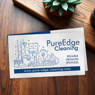 Carte De Visite Services professionnels de nettoyage des maisons