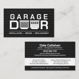 Carte De Visite Services professionnels de portes de garage modern