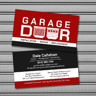 Carte De Visite Services professionnels de portes de garage modern