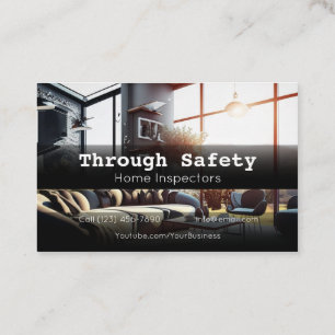 Carte De Visite Services professionnels d'inspection à domicile