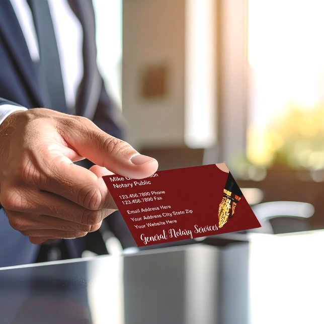 Carte De Visite Services publics notaires classiques (Créateur téléchargé)