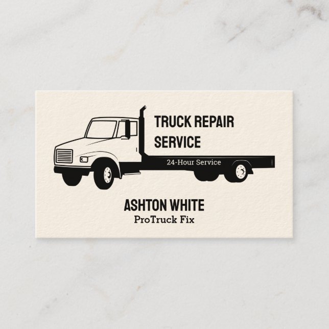 Carte De Visite Services simples de réparation de camions (Devant)