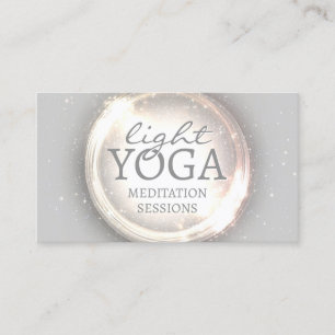 Carte De Visite Sessions de méditation de Yoga léger Minutieux Par