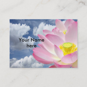 Carte De Visite Seule une Blossom Lotus + votre texte et vos idées