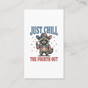 Carte De Visite Seulement Chill Le Quatrième Sur T-Shirt De Raton 