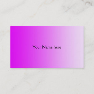 Carte De Visite SEULEMENT dégradés de COULEUR - rosa rose