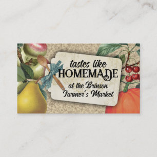 Carte De Visite shabby chic fruits vintages cuisine cuisson biz ca