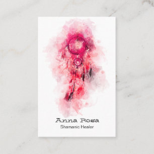 Carte De Visite *~ Shaman Shamanic Sacré Catcher Tribal QR Shaman