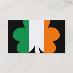 Carte De Visite Shamrock à trois couleurs
