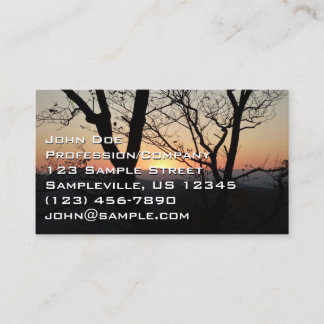 Carte De Visite Shenandoah Sunset National Park Paysage