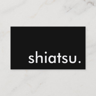 Carte De Visite shiatsu. (couleur personnalisable)