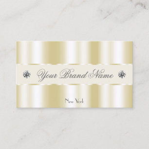 Carte De Visite Shimmery Gold Sparkle Diamonds Luxe Glam