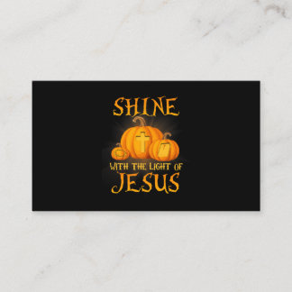 Carte De Visite Shine With The Light Of Jesus Christian Halloween