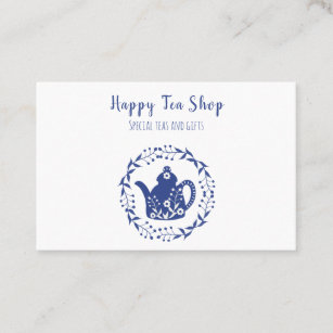 Carte De Visite Shop de thé personnalisé