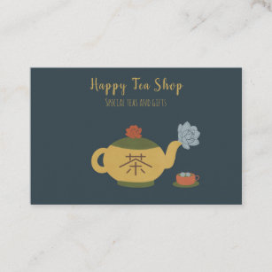 Carte De Visite Shop de thé personnalisé