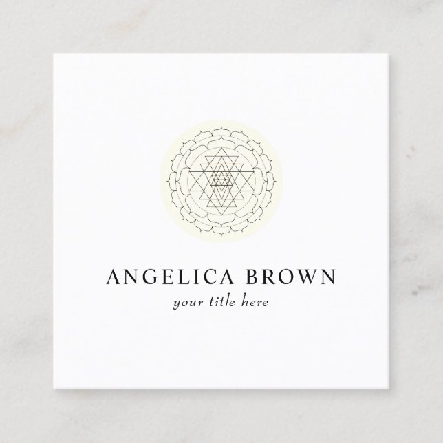 Carte de visite Shri Yantra (Devant)