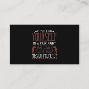 Carte De Visite Si Vous Vous Trouvez Dans Un Combat Juste