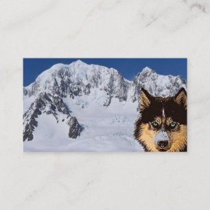 Carte de visite sibérien Husky