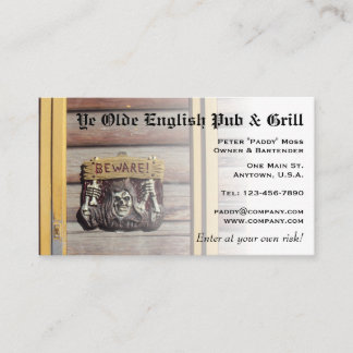 Carte De Visite Sign