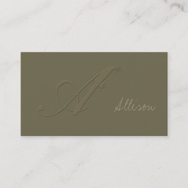 Carte De Visite Signature A (Devant)
