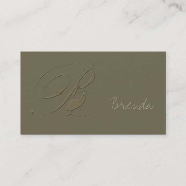 Carte De Visite Signature B (Devant)