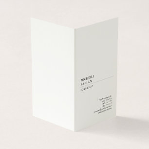 Carte De Visite Signature Cream Moderne Professionnel Exclusif