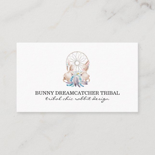 Carte De Visite Signature de la tribu Rabbit Dreamcather (Devant)