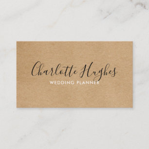Carte De Visite Signature Kraft Rustique