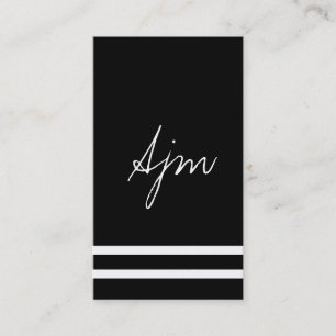 Carte De Visite Signature Monogramme 2 Bokeh / Diamants / Perles