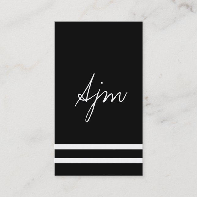 Carte De Visite Signature Monogramme 2 | Bokeh / Diamants / Perles (Devant)