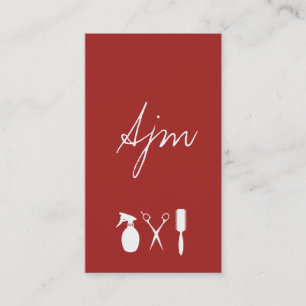 Carte De Visite Signature Monogramme Glamor Styliste