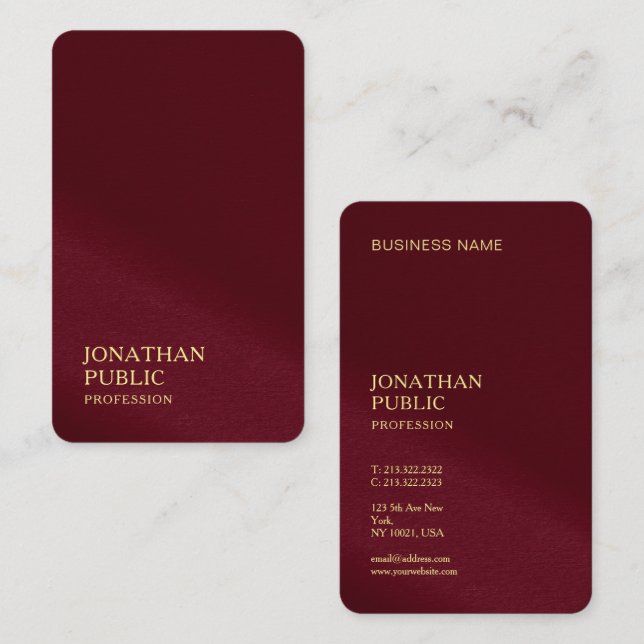 Carte De Visite Signature UV Gloss Océanie Australien Japonais (Devant / Derrière)