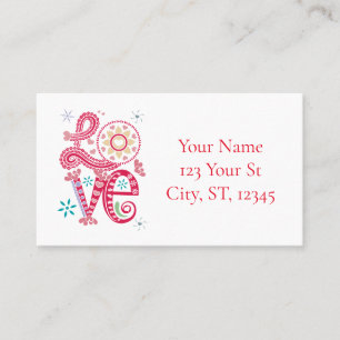 Carte De Visite SIGNE D'AMOUR Super Hippie Thunder_Cove
