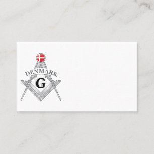 Carte De Visite Signe de la franc-maçonnerie danoise